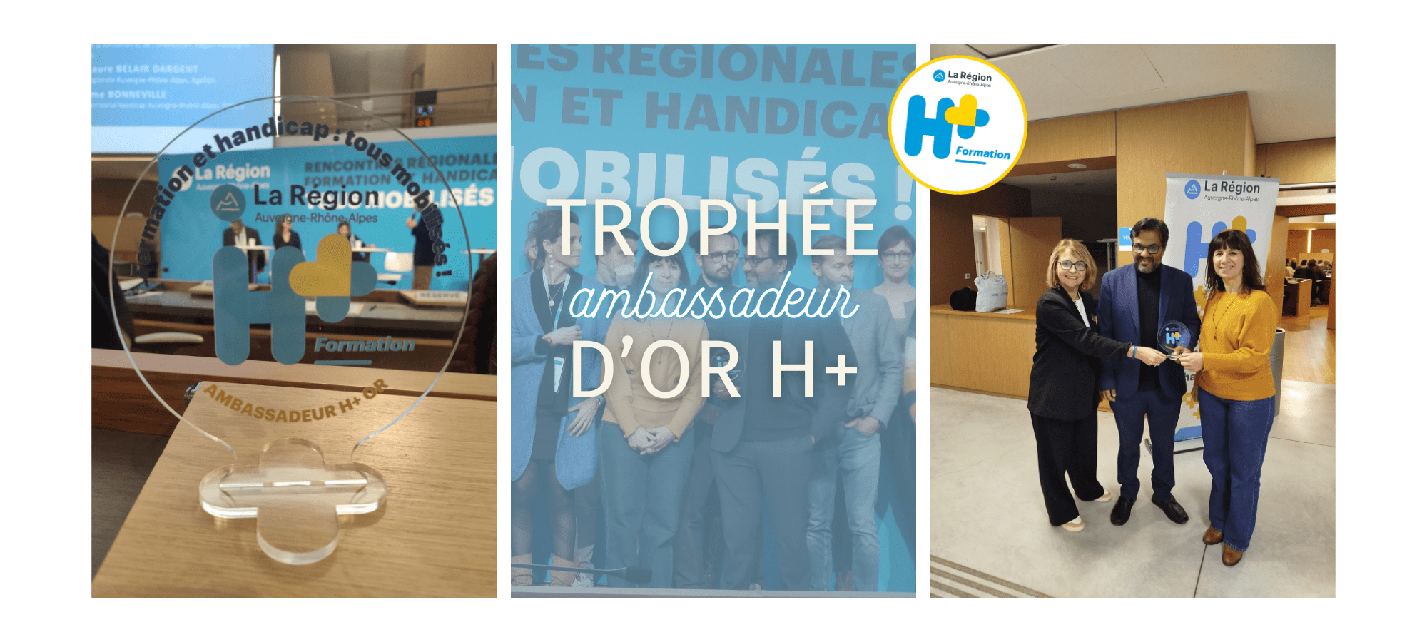 L’IMSÉ reçoit le trophée Ambassadeur d’Or H+ Formation
